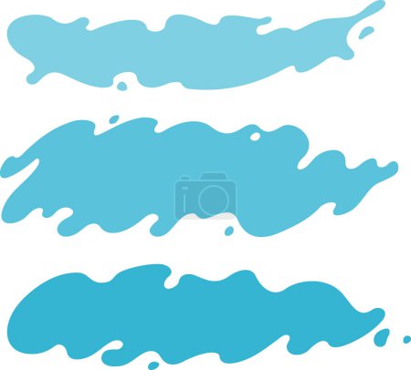 Photo for Simple Water Banner Variation Set - Royalty Free Image