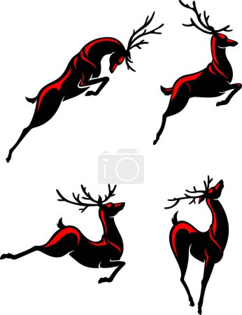 Reindeer Hopping-Set of dynamic variations of reindeer