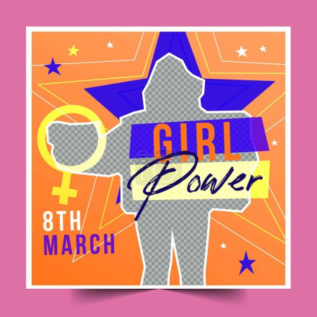 Illustration for Flat international women s day banners collection design vector illustration - Royalty Free Image
