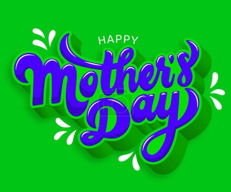 Illustration for Hand drawn mother s day design vector illustration - Royalty Free Image