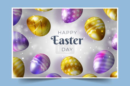 Photo for Realistic easter design vector illustration - Royalty Free Image