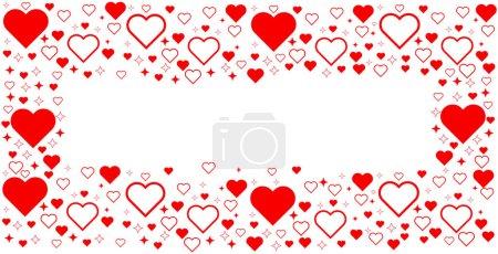 Photo for Valentines Day Background banner  border isolated vector illustration design - Royalty Free Image