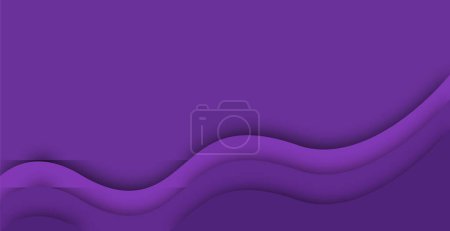 Photo for Modern abstract fluid colorful stylish wavy decorative white and green papercut background  Vector design - Royalty Free Image