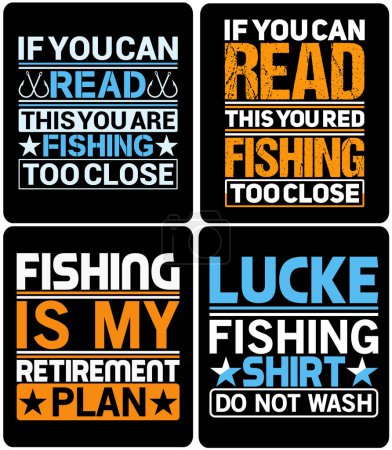 Photo for Typography fishing t shirt design, if you want you can use it for other purpose like mug design, sticker design, water bottle design and etc - Royalty Free Image