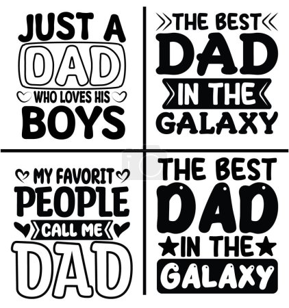 Photo for Dad typography t shirt design if you want you can use it for other purpose like mug design,  sticker design, water bottle design and etc - Royalty Free Image