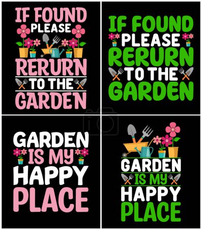 Photo for Gardening t shirt design if you want you can use it for other purpose like mug design, sticker design, water bottle design and etc - Royalty Free Image