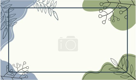 Photo for Aesthetic Colorful Pastel Floral Fluid .Hand drawn minimal Background Vector design - Royalty Free Image