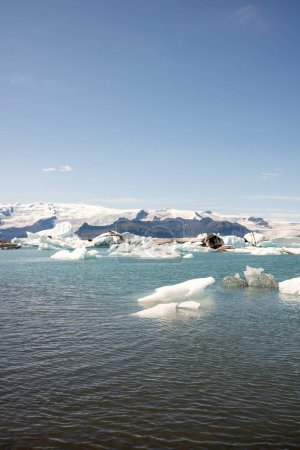 Photo for Kayaking in Iceland next to glacier iceberg. High quality photo - Royalty Free Image