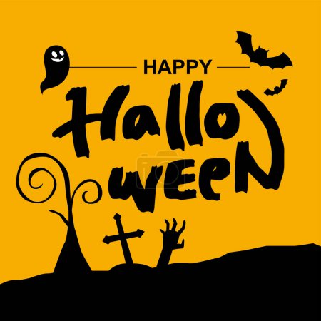 Téléchargez les illustrations : Halloween Calligraphic Designs texte - en licence libre de droit