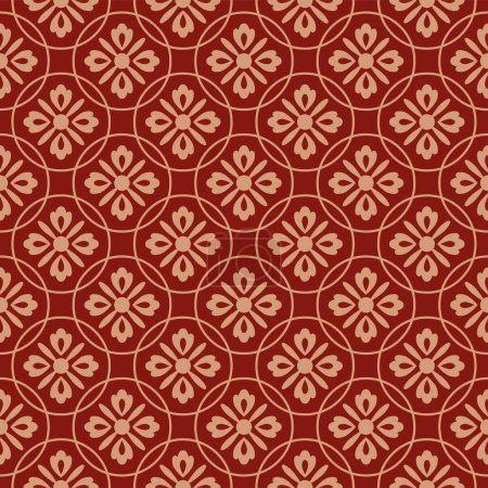 Illustration for Chinese pattern collection, Abstract background, Decorative wallpaper. - Royalty Free Image
