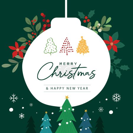 Téléchargez les illustrations : Joyeux Noël couronne sur arbre de Noël illustration vectorielle de fond. - en licence libre de droit
