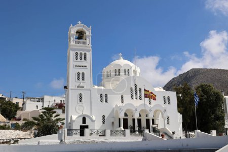 The Church of the Annunciation of the Virgin Mary - Panagia Evangelistria in Emporio on Santorini- Greece  