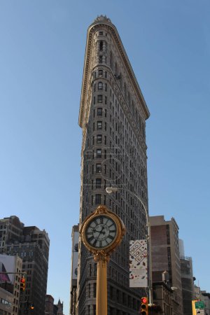 Téléchargez les photos : Le Flatiron Building est un gratte-ciel du quartier Flatiron de Manhattan. - en image libre de droit