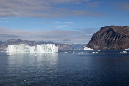 Groenland, icebergs dans le fjord Uummannaq le grand système du fjord dans la partie nord de l'ouest du Groenland