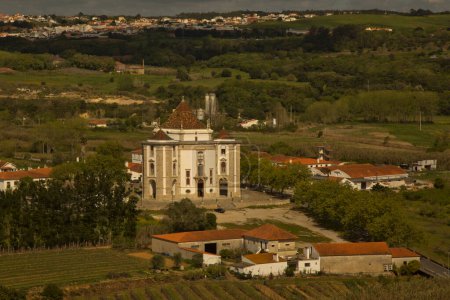 Photo for OBIDOS, PORTUGAL , 13 APRIL 2022.View of the   Sanctuary of the Lord of the Stone  (Santuario do Senhor Jesus da Pedra), Obidos, Portugal. - Royalty Free Image