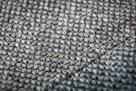 Close Up of Grey Woven Fabric Texture