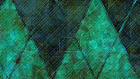 Photo for Abstract green background pattern in grunge texture design, blue green and turquoise colors in mottled grungy painted illustration - Royalty Free Image