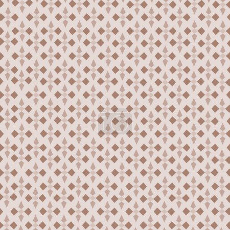 Abstract illustration, geometric seamless pattern, arrows, light brown direction