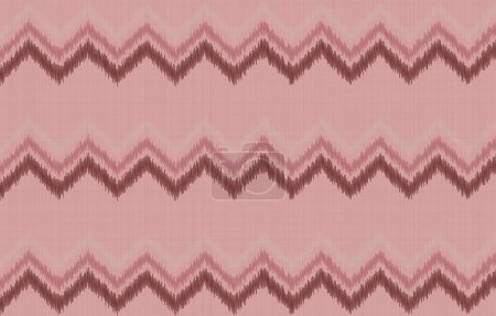 Pink geomatric ethnic oriental ikat seamless pattern traditional design for textiles, banners, wallpapers, wrapping.
