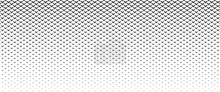 Téléchargez les illustrations : Flèche noire mélangée sur blanc pour le motif et l'arrière-plan, Pyramide 3D motif fond. Conception abstraite de la collection de texture géométrique. Illustration vectorielle, fond en forme de coeur 3D - en licence libre de droit