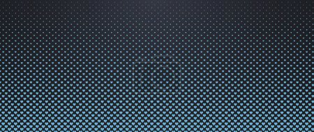 Téléchargez les illustrations : Coeur bleu mélangé sur noir pour motif et fond, Pyramide 3D motif fond. Conception abstraite de la collection de texture géométrique. Illustration vectorielle, fond en forme de coeur 3D - en licence libre de droit