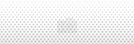 Téléchargez les illustrations : Étoile de ligne noire mélangée sur blanc pour le motif et le fond, conception abstraite de collection de texture géométrique. - en licence libre de droit