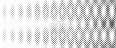 Téléchargez les illustrations : Étoile de ligne noire mélangée sur blanc pour le motif et le fond, conception abstraite de collection de texture géométrique. - en licence libre de droit