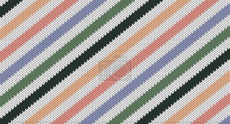 Ilustración de Diseño de punto diagonal, Diseño de suéter festivo, Patrón de punto sin costuras - Imagen libre de derechos