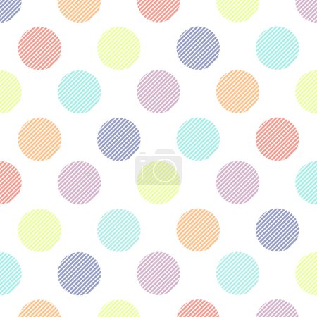 Photo for Pastel dot seamless pattern. Texture from squares for - plaid, tablecloths, clothes, shirts, dresses, paper, bedding, blankets, quilts and other textile products. Vector illustration. - Royalty Free Image