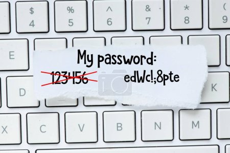 Password management. Change your password from weak to strong
