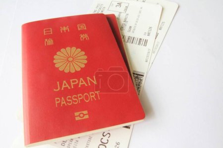 Photo for Japanese passports and boarding passes - Royalty Free Image