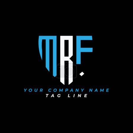 Foto de Diseño creativo del logotipo de la letra MRF con gráfico vectorial Pro Vector - Imagen libre de derechos