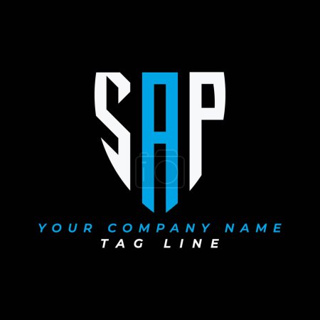 Foto de Diseño creativo del logotipo de la carta de SAP con vector gráfico Pro Vector - Imagen libre de derechos