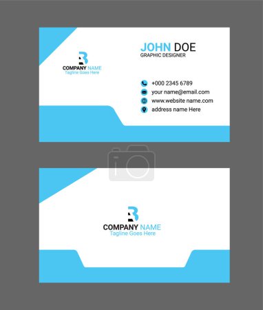 Illustration for Professional corporate business card template - Royalty Free Image