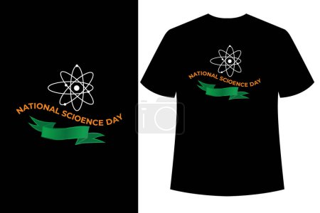 Téléchargez les illustrations : Journée mondiale de la science Typographie et calligraphie T-shirt Design, Journée mondiale de la science Lettrage Shirt Design Illustration vectorielle - en licence libre de droit