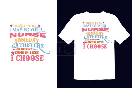Téléchargez les illustrations : Vecteur Journée internationale des infirmières typographie t-shirt illustration design - en licence libre de droit