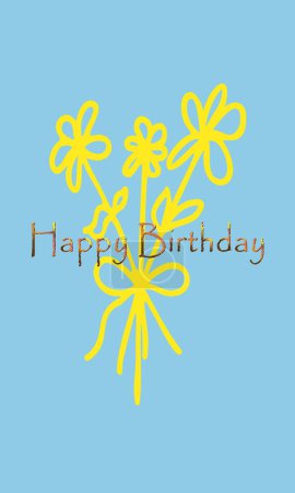 Téléchargez les illustrations : Minimalist Happy Birthday card with vibrant multicolored circles as the background and a white ball featuring the original 'Happy Birthday' inscription. A colorful and cheerful way to celebrate - en licence libre de droit