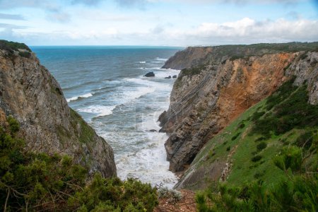 Cabo da Roca, Portugal. Cliffs and sea.
