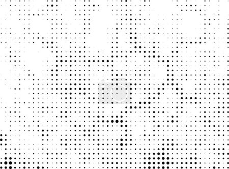 a black and white halftone vintage pattern set, grunge  wall texture background with halftone dot,  abstract dots square, halftone pattern, random dots, spot, bitmap, noise, mesh,