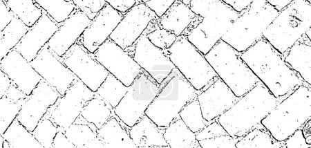 un conjunto de cuatro texturas diferentes de pared de ladrillo, un dibujo en blanco y negro de una pared de ladrillo, un dibujo en blanco y negro de una pared con dibujos, textura grunge
