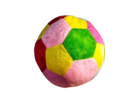 Multicolor Soft Plush Ball rattle for baby and toddlers to play