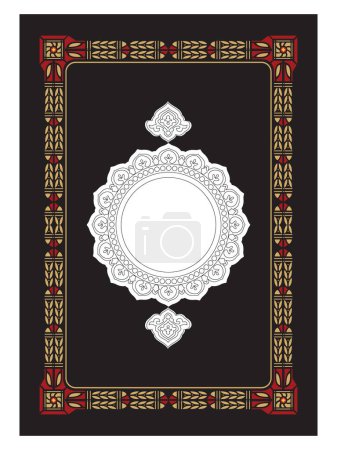 Arabic book cover design template