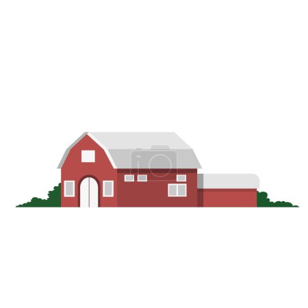 Illustration for Farm house icon, vector illustration - Royalty Free Image