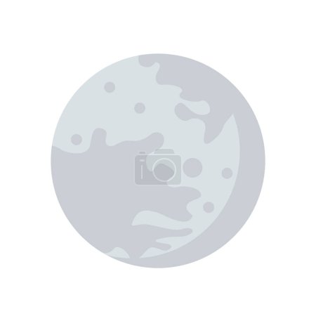 Illustration for Moon vector icon for web and mobile - Royalty Free Image