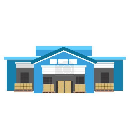 Illustration for Isolated building facade design, vector illustration - Royalty Free Image
