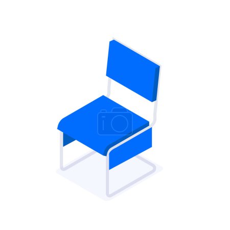 Illustration for Office chair isometric. Office furniture. Flat 3d isometric vector illustration. For infographics and design games. - Royalty Free Image