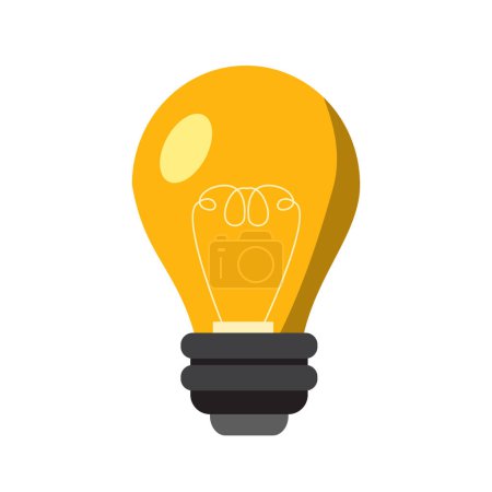 Téléchargez les illustrations : L'ampoule est pleine d'idées et de pensées créatives, d'illustrations de symboles d'énergie et d'idées. - en licence libre de droit