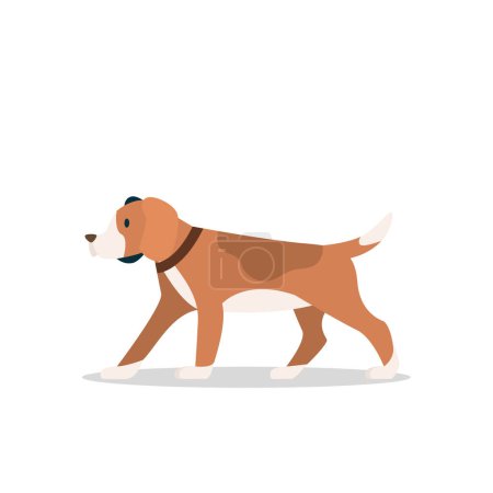 Ilustración de Mascotas jugando running, lindo gato russel perro animal mascota con muchos pose paquete conjunto - Imagen libre de derechos