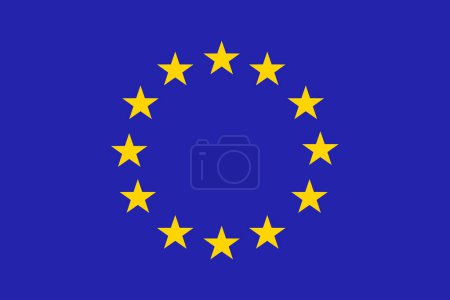 Hintergrund europäische Flaggenmuster. Realistisches Design der Nationalflagge. Abstrakte Vektorvorlage.