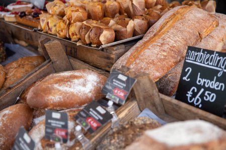 Photo for Artisan Bread Stand with a bunch of varieties to chose from - Royalty Free Image